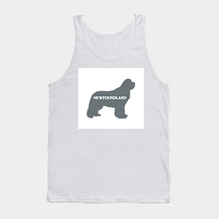 newfoundland grey name silhouette Tank Top